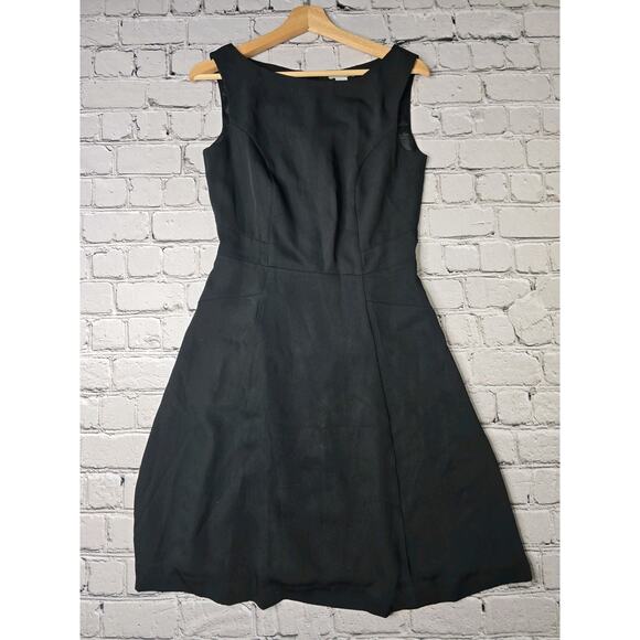 HM A-Line Black Defined Waist Lined Dress New Size US 8 - Picture 1 of 12